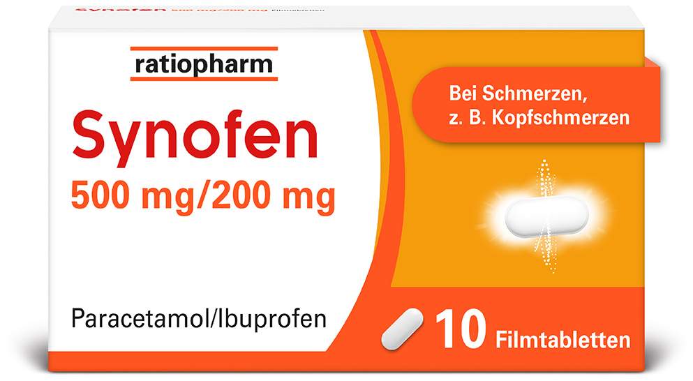 Synofen 500 mg - 200 mg 10 Filmtabletten