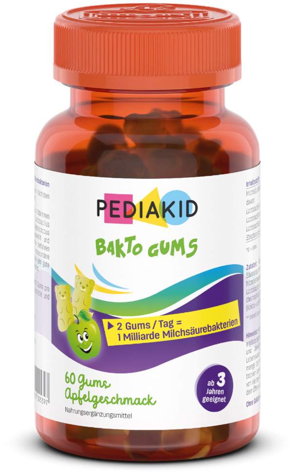 Pediakid Bakto 50 Gums mit Apfelgeschmack