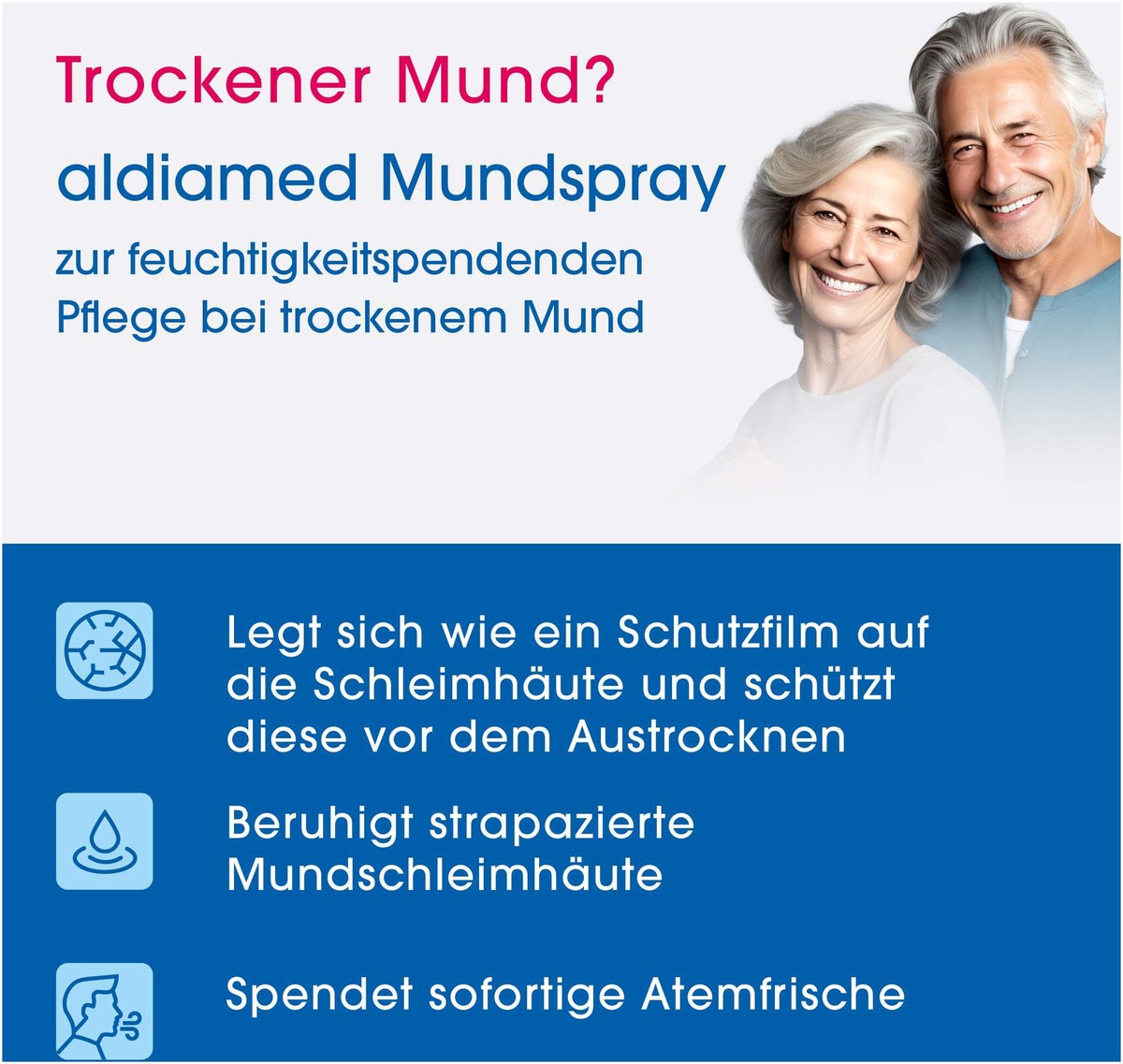 Aldiamed Mundspray zur Speichelergänzung Vorteilspackung 4 x 50 ml