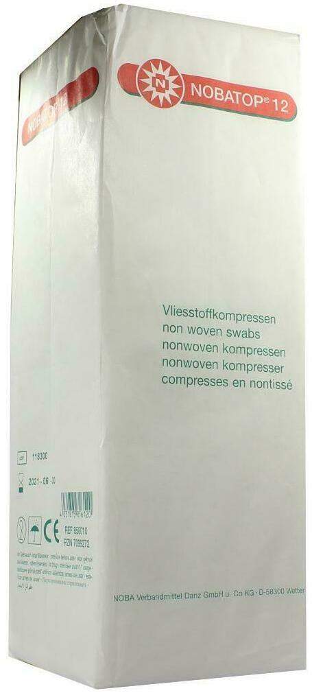 Nobatop 12 Kompressen 10x10cm Unsteril