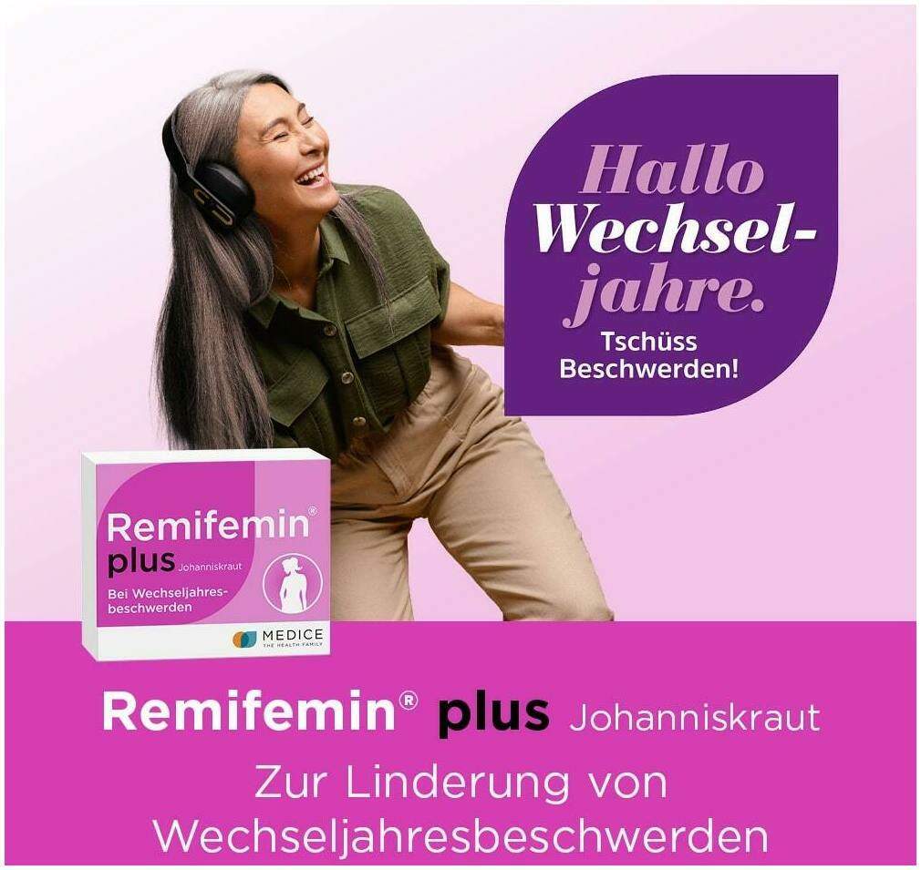 Remifemin Plus Johanniskraut 60 Filmtabletten