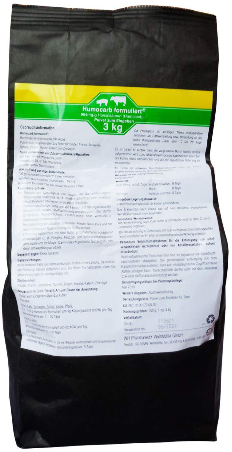 Humocarb Formuliert Pulver Vet 3000 G