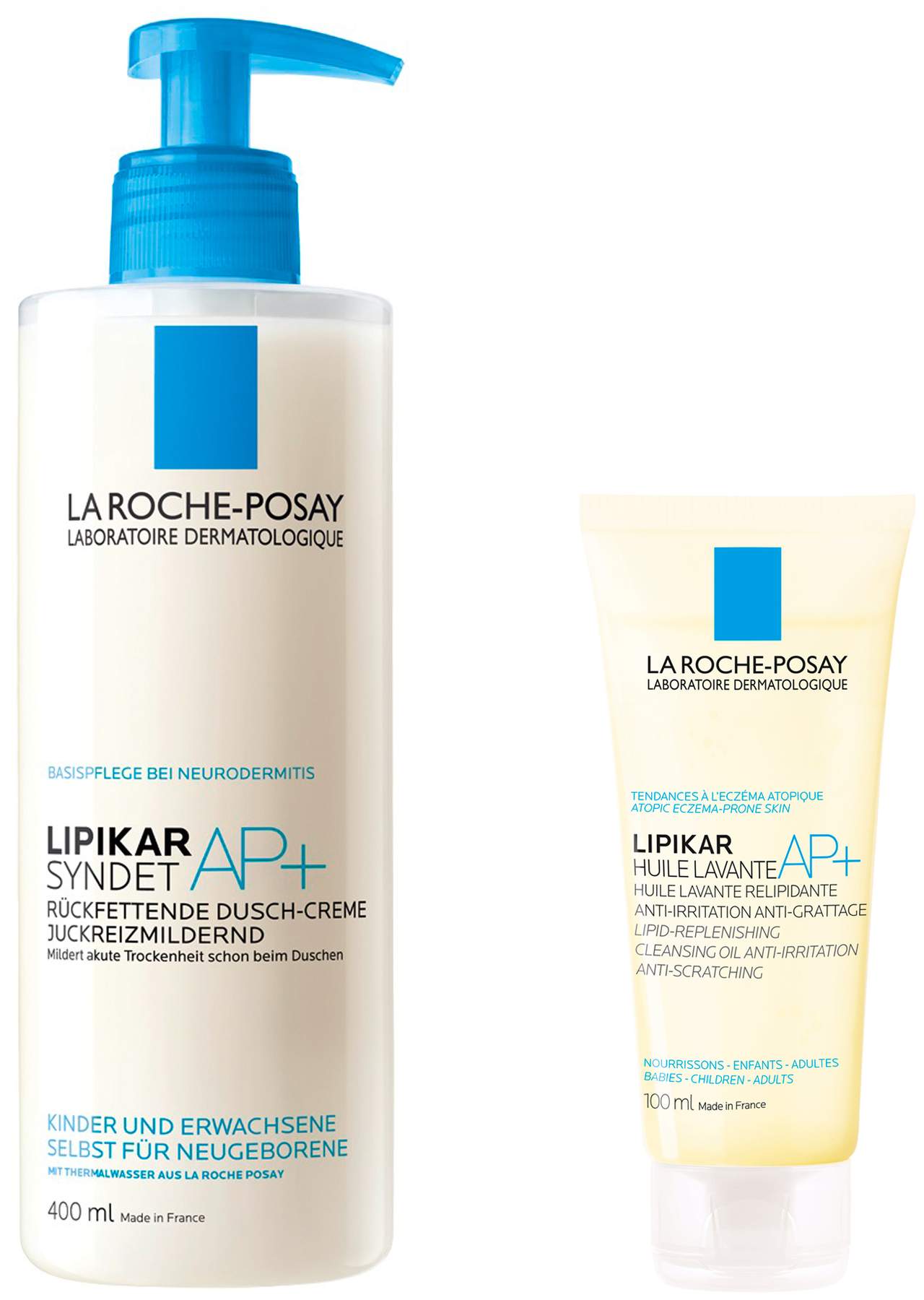 La Roche Posay Lipikar Syndet AP+ 400 ml + gratis La Roche Posay Lipikar Dusch-und Badeöl AP+ 100 ml