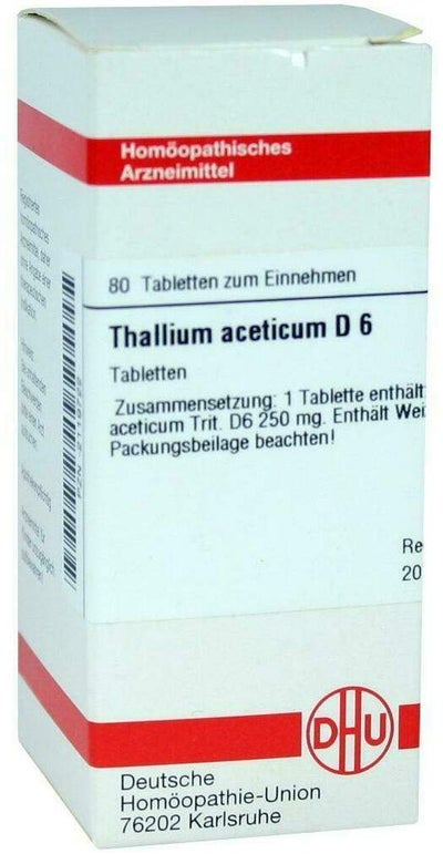 Dhu Thallium Aceticum D6 80 Tabletten