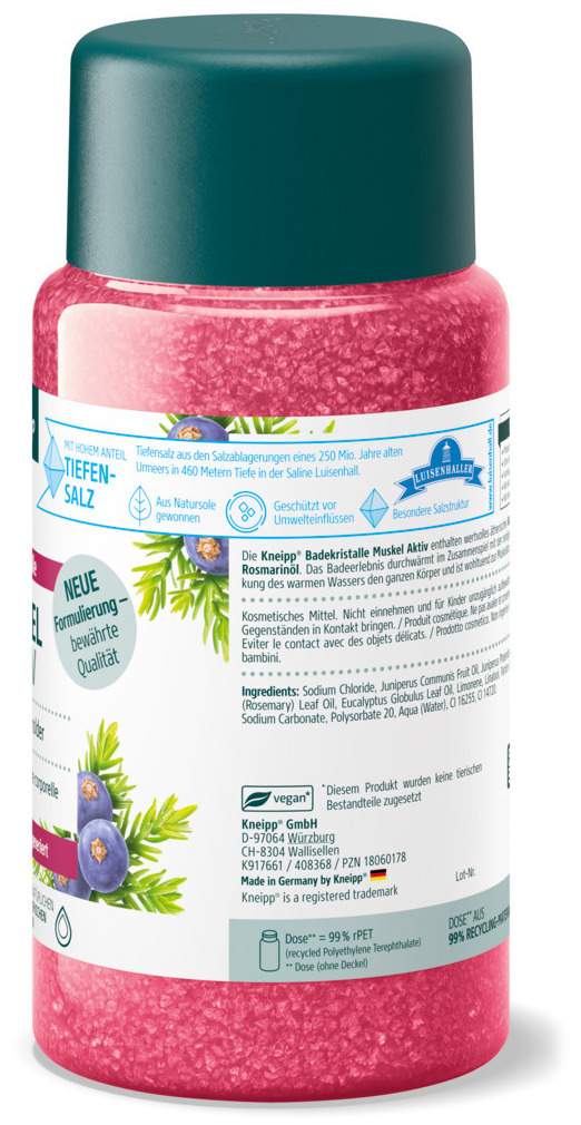 Kneipp Badekristalle Muskel Aktiv 600 G