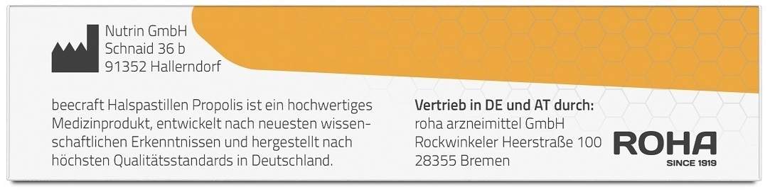 Beecraft Halspastillen Propolis 30 Stück