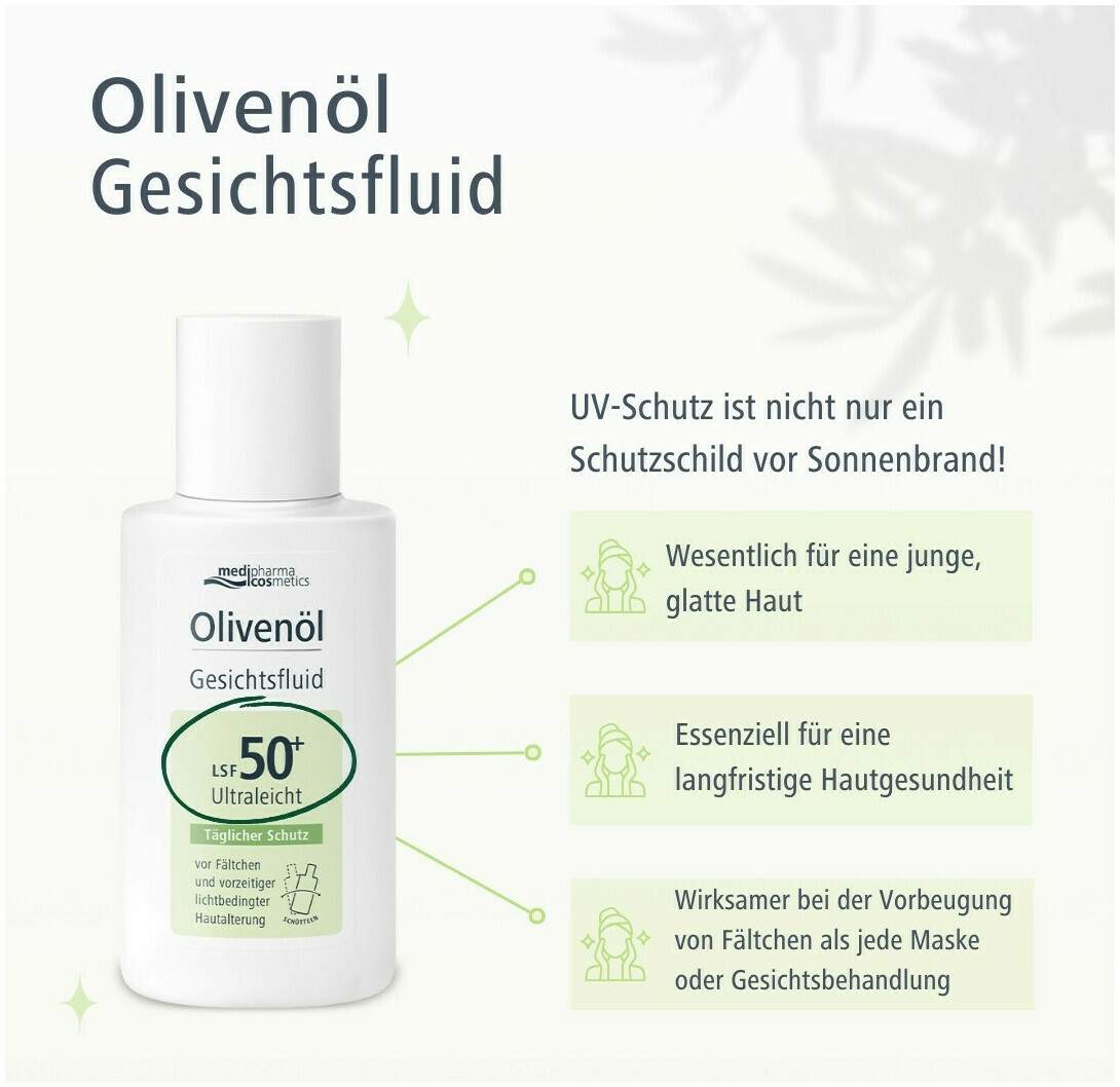 medipharma cosmetics Olivenöl Gesichtsfluid LSF 50+ 50 ml