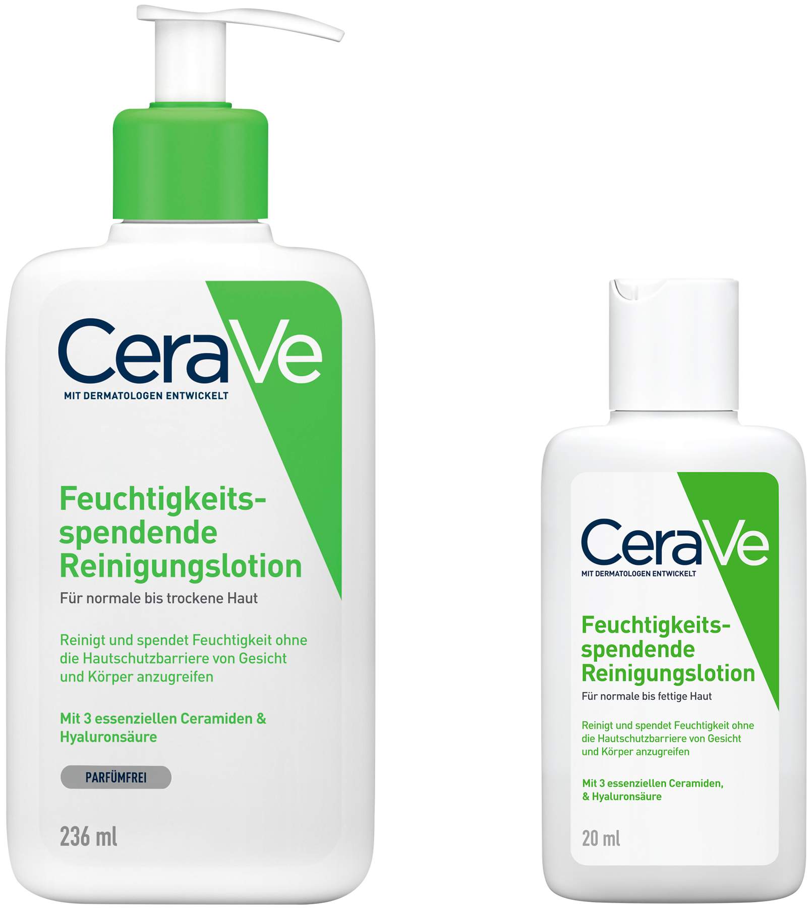 CeraVe Feuchtigkeitsspendende Reinigungslotion 236 ml + gratis CeraVe Feuchtigkeitsspendende Reinigungslotion 20 ml