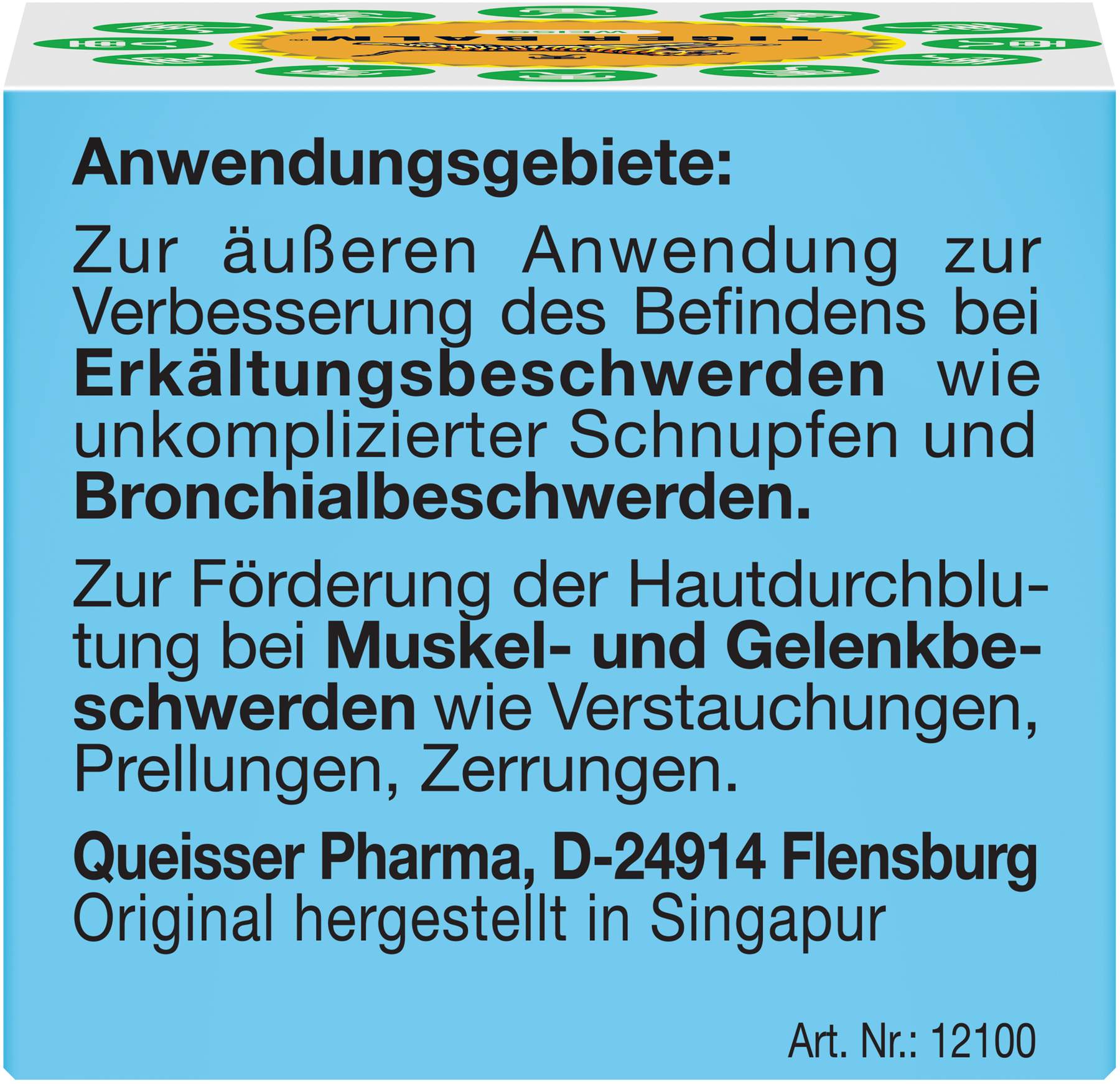 Tiger Balm weiß 19,4 g salbe