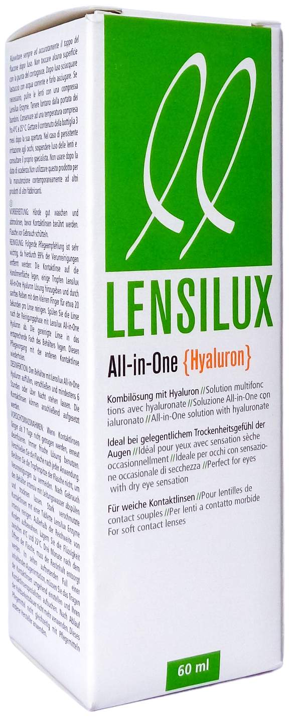 Lensilux All in One Lösung Hyaluron , Weiche Kontaktlinsen 60 ml