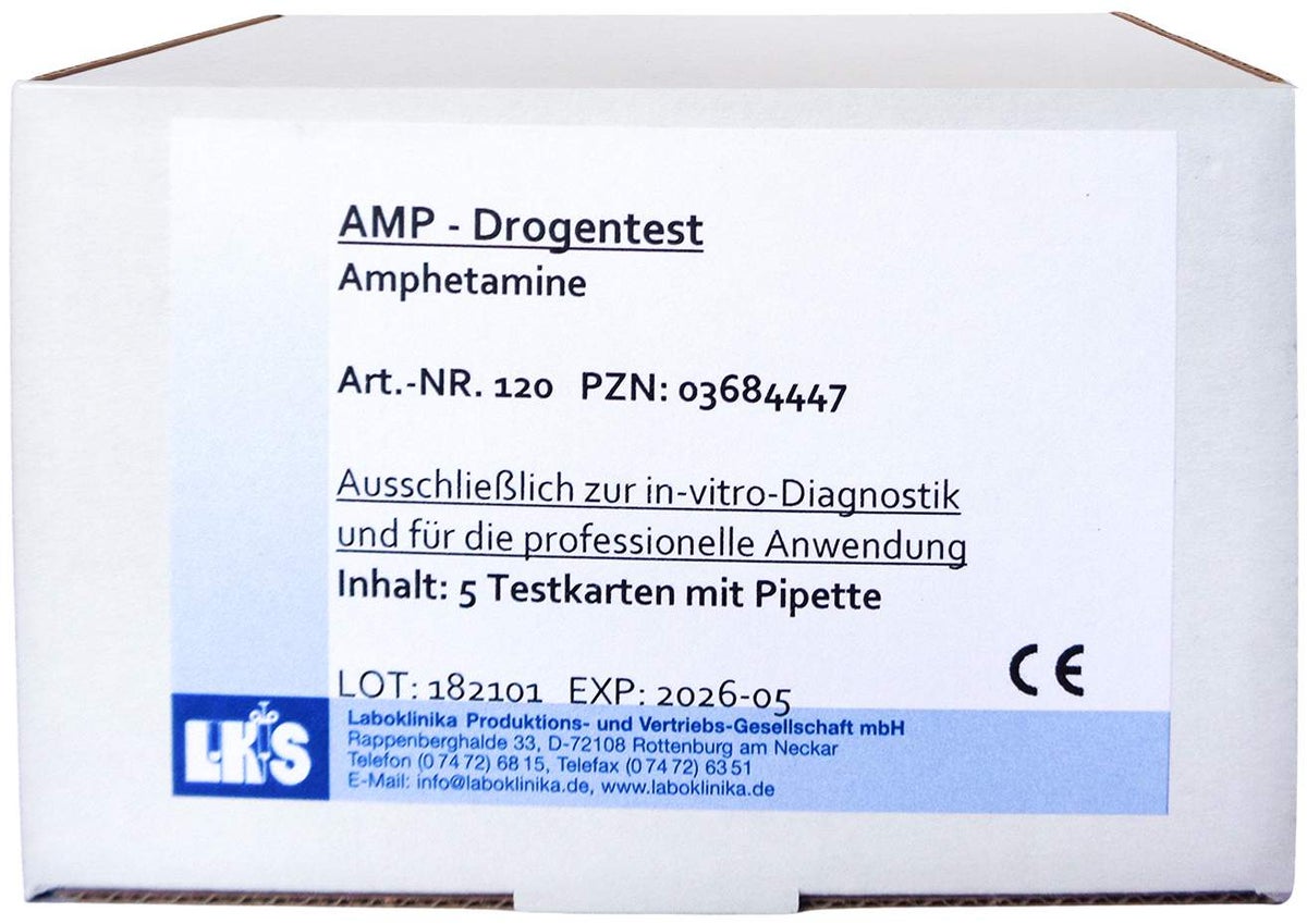 Drogentest Amphetamin Single Test Card Urin Lks