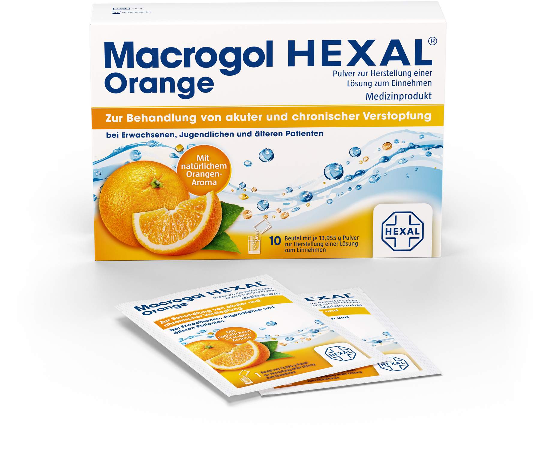 Macrogol Hexal Orange 10 Beutel