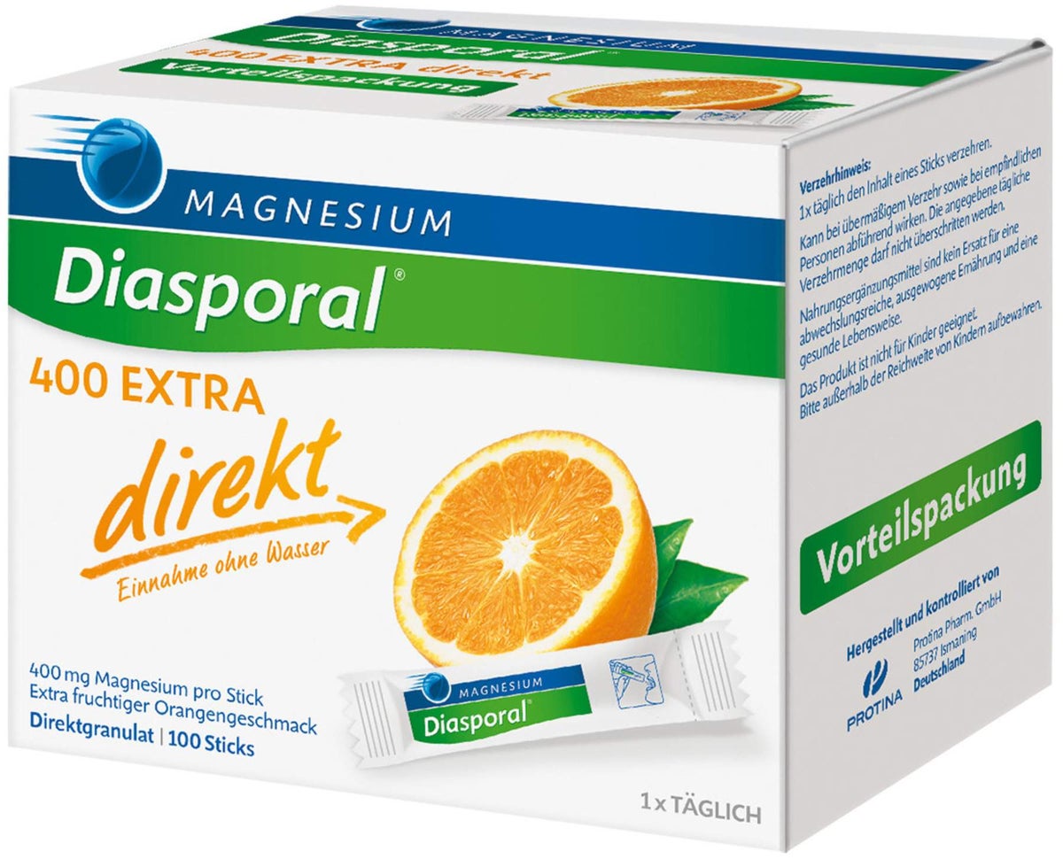 Magnesium Diasporal 400 Extra 100 Direkt Granulat Sticks