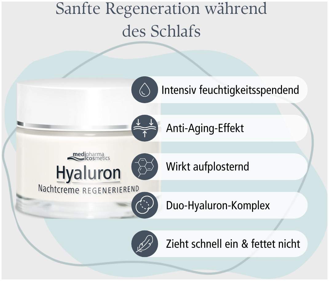 medipharma cosmetics Hyaluron Nachtcreme regenerierend 50 ml