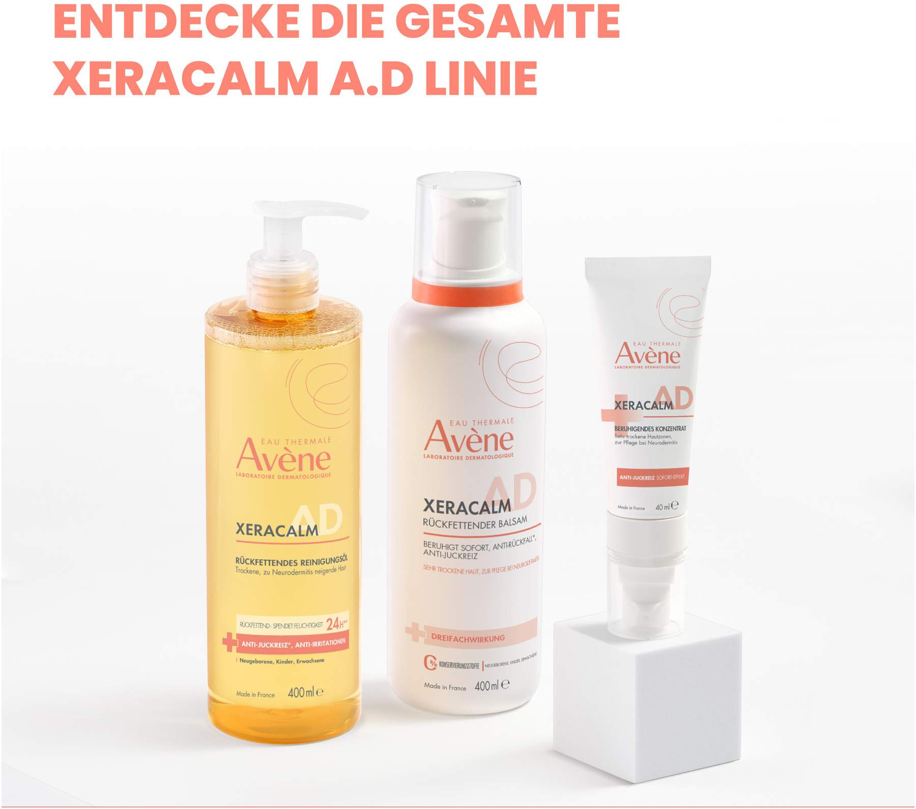 Avene XeraCalm A.D Reinigungsöl Nachfüllpack 400 ml