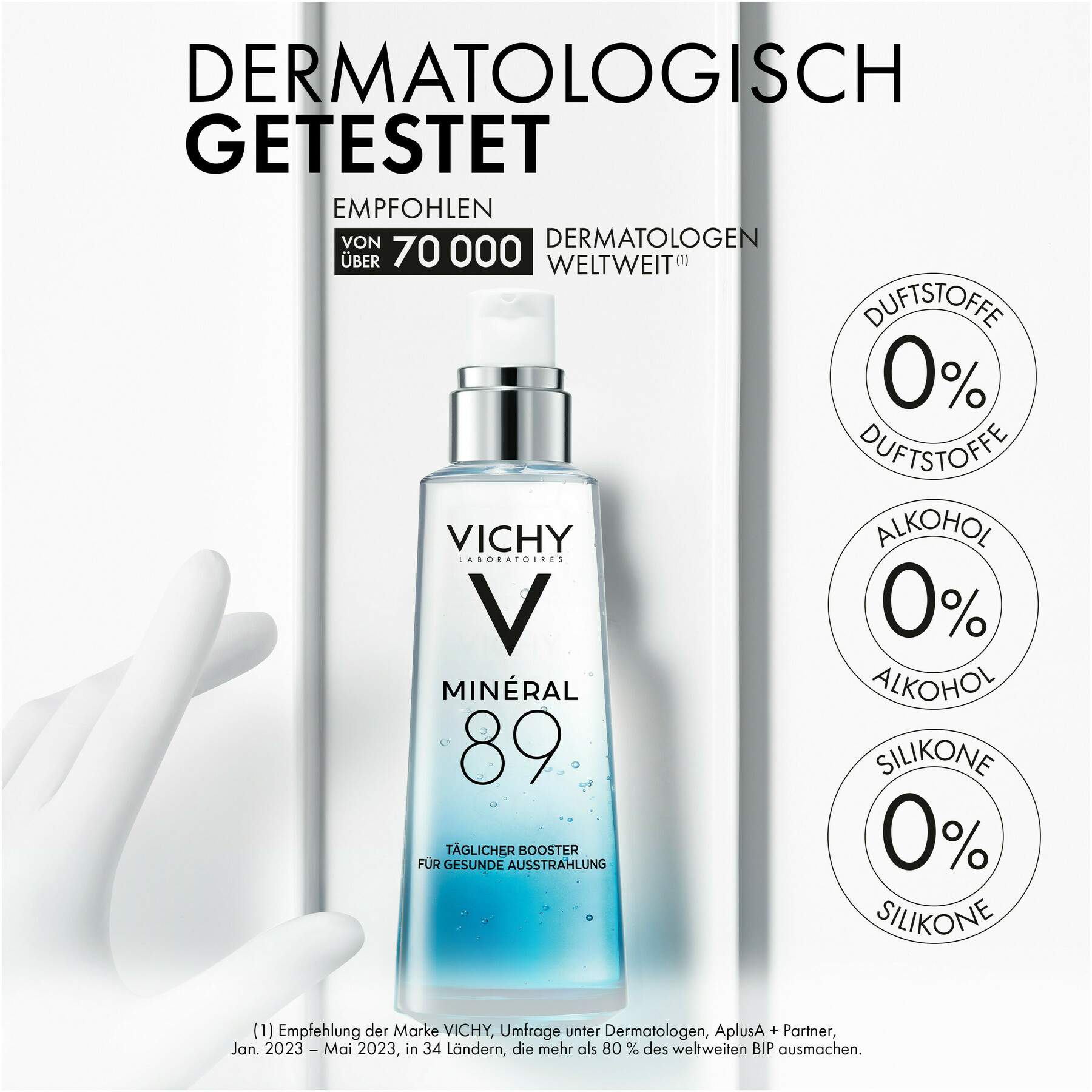 Vichy Mineral 89 Elixier 75 ml + gratis Kosmetiktasche