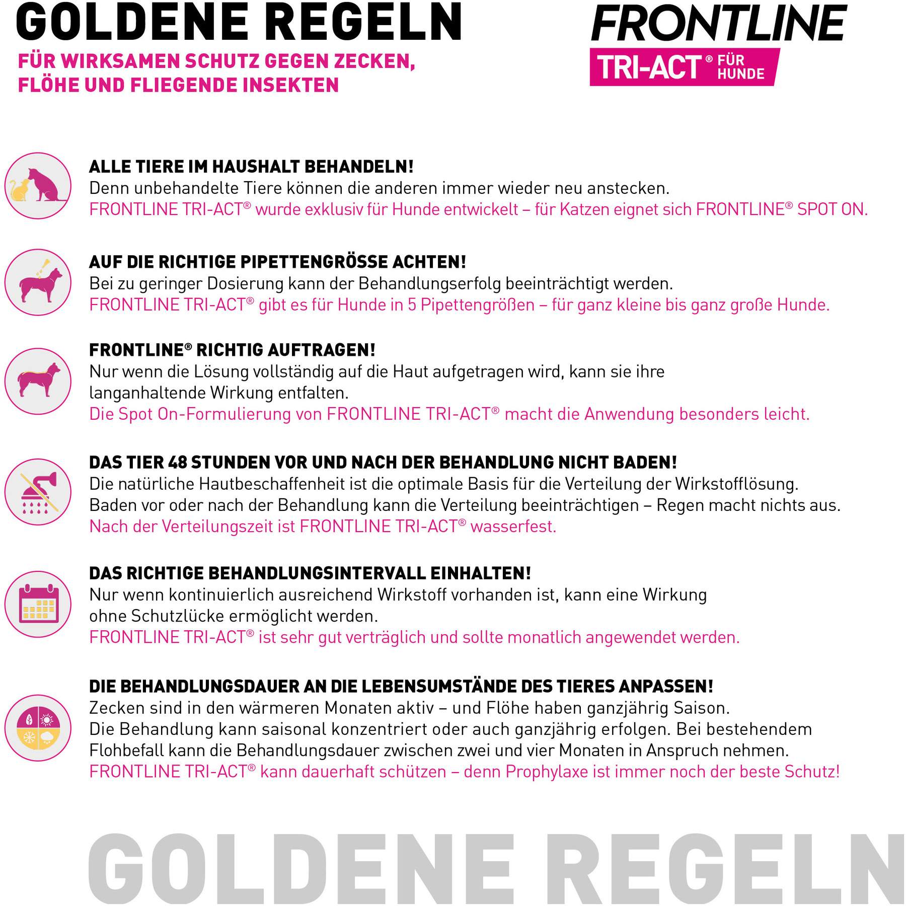 Frontline TRI-ACT Hund 40-60 kg 6 Pipetten