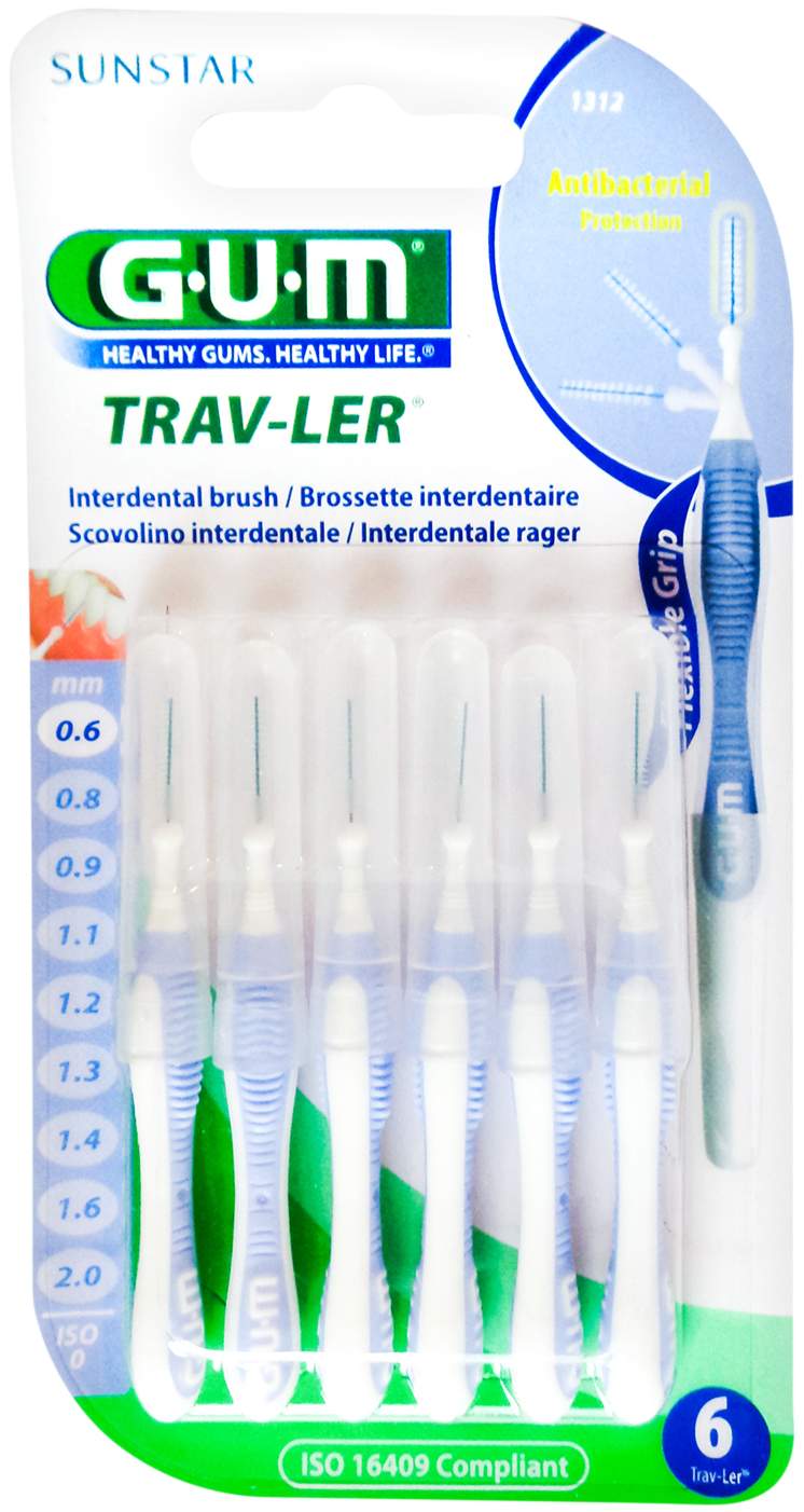 Gum Trav-Ler 0,6in Kerze Hellblau Interdentalbü