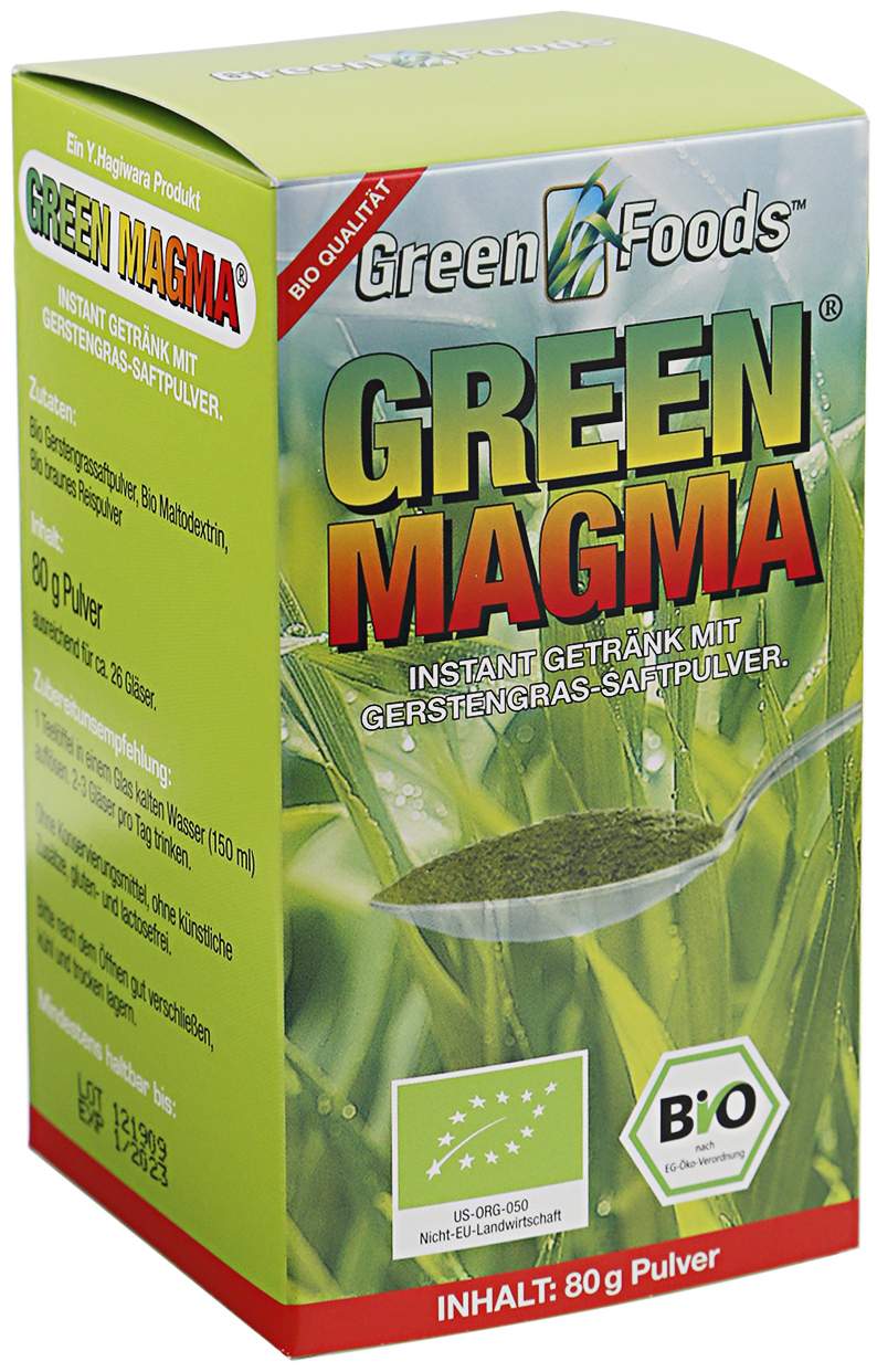 Green Magma Gerstengrasextrakt 80g Pulver