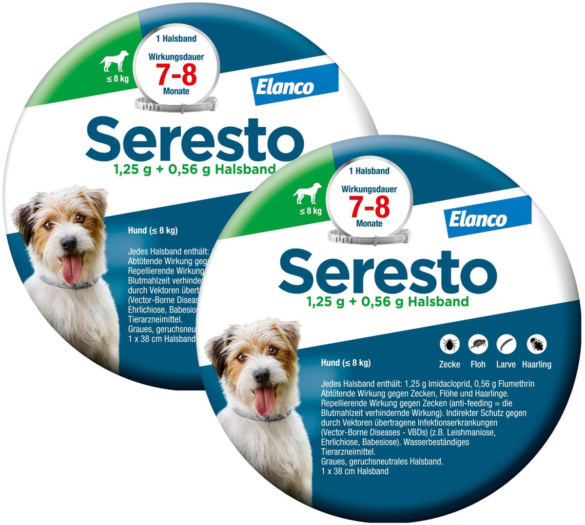 Seresto Halsband für kleine Hunde 2 x 1 Stück