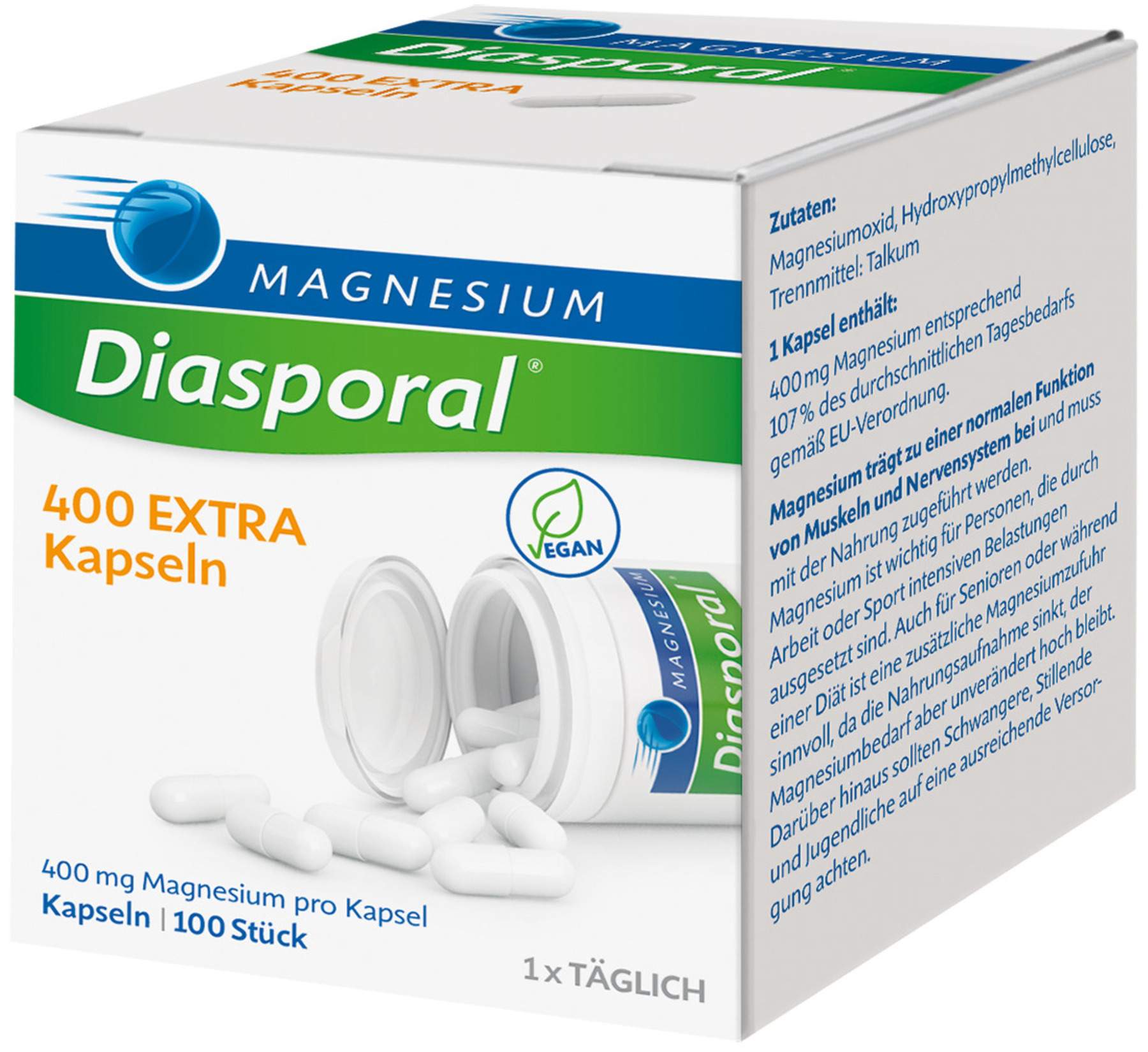 Magnesium Diasporal 400 Extra 100 Kapseln