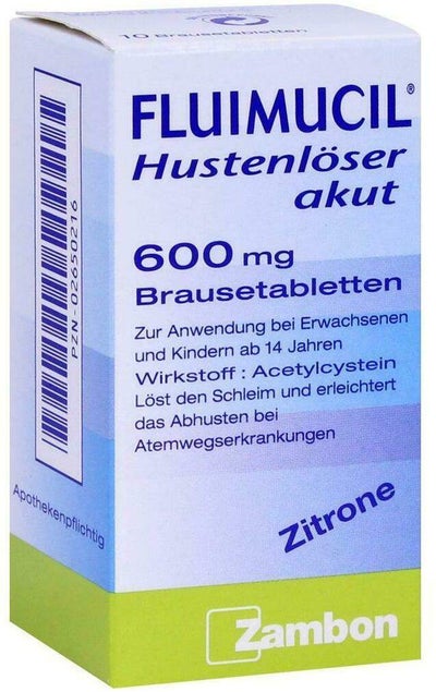 Fluimucil Hustenlöser Akut 600 Brausetabletten 10 Brausetabletten