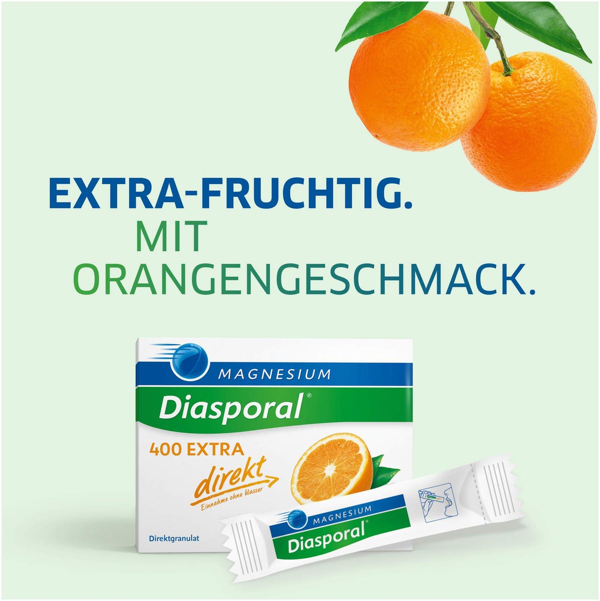 Magnesium Diasporal 400 Extra 100 Direkt Granulat Sticks