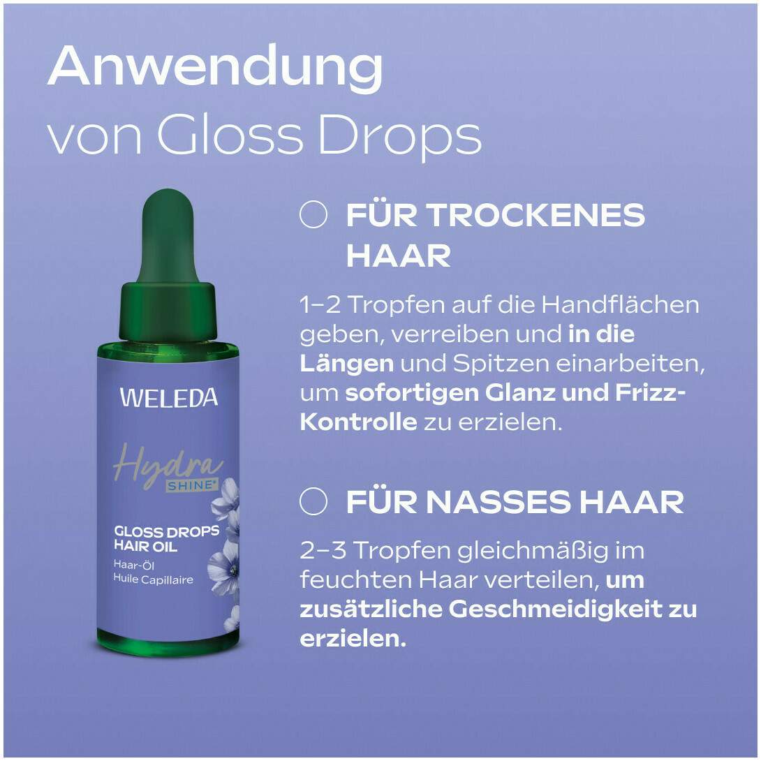 Weleda Hydrashine Gloss Drops Haar-Öl