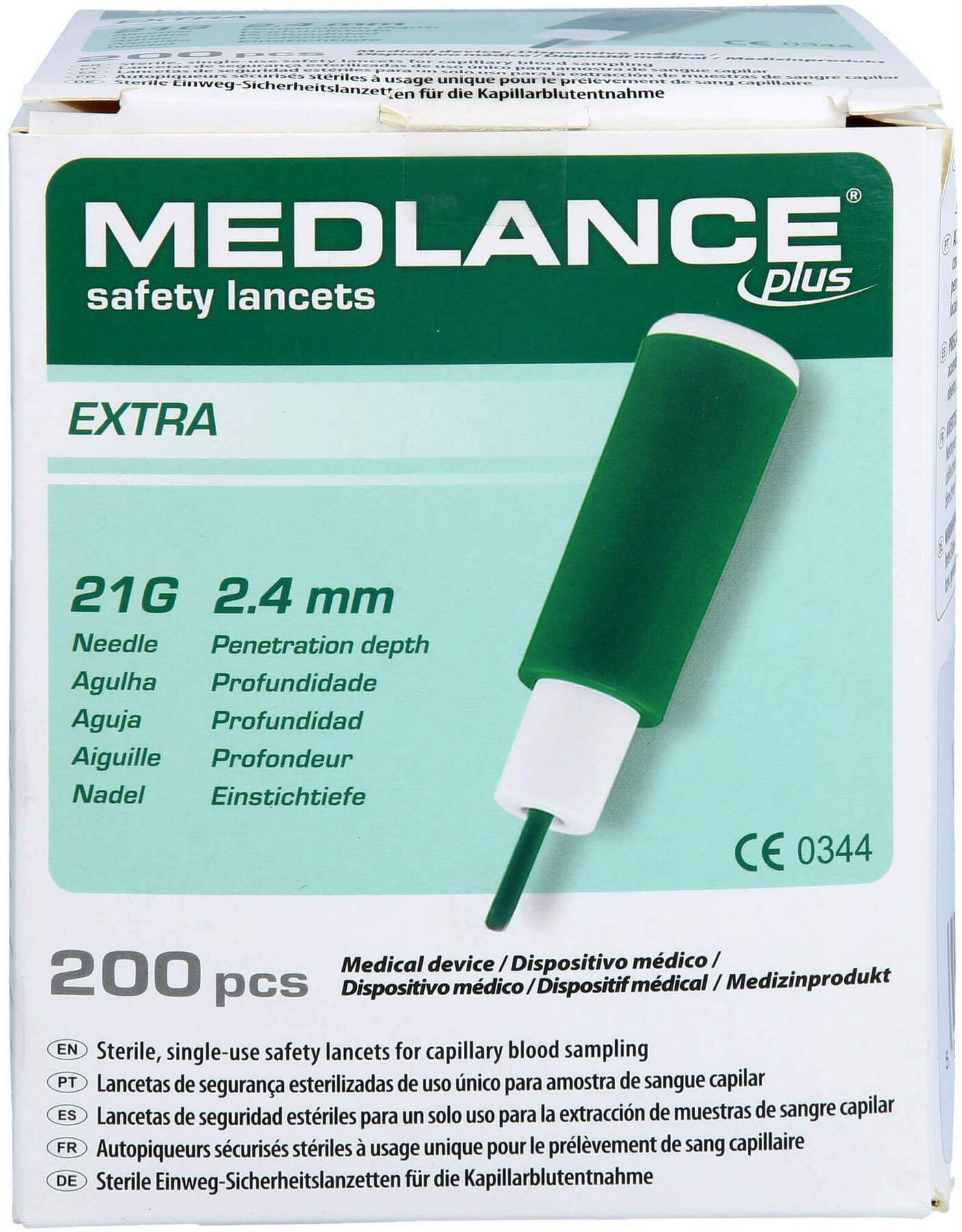 Medlance Plus Extra Sicherheitslanzetten 21 G