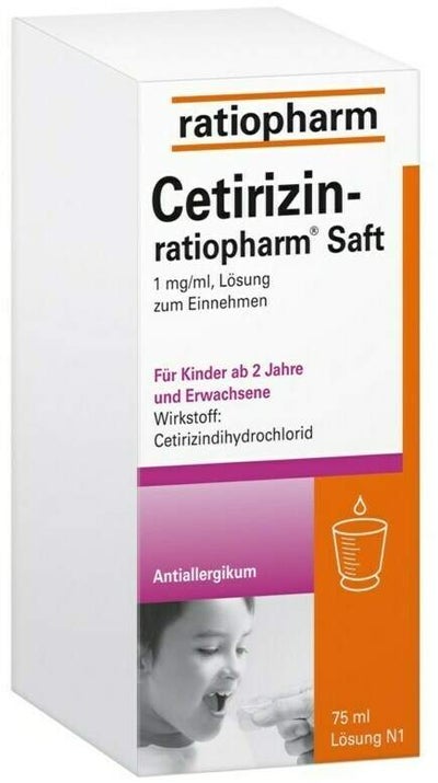 Cetirizin Ratiopharm 75 ml Saft