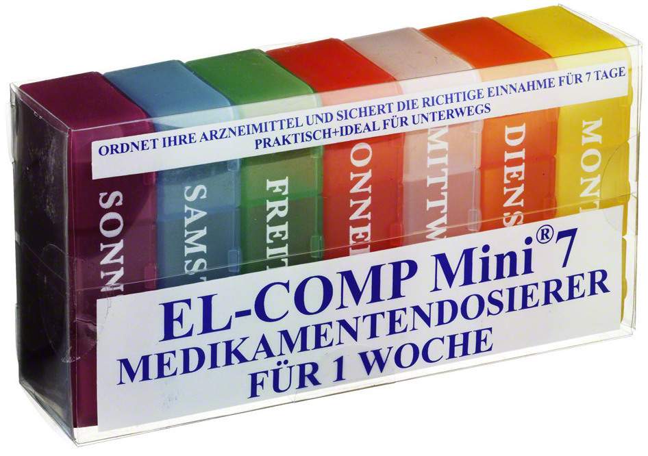 Medikamentendosierer El Comp Mini 7 Kunststoffbox 1 Stück