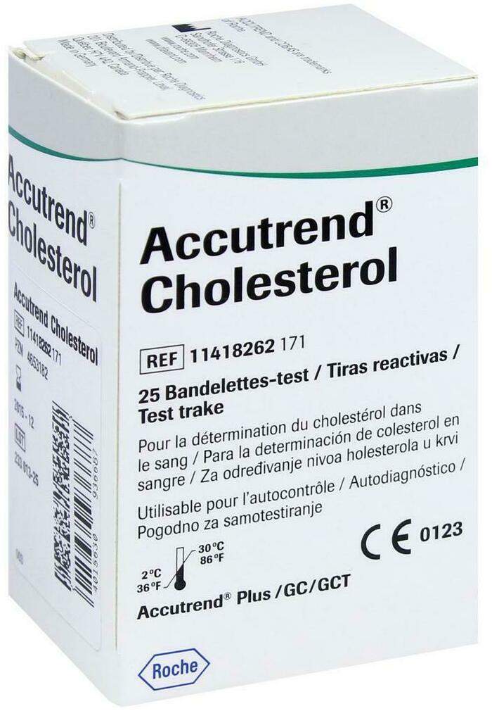 Accutrend Cholesterol 25 Teststreifen