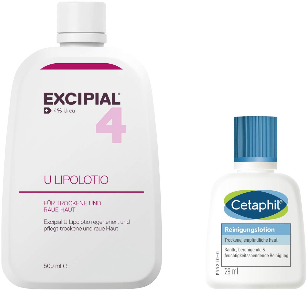 Excipial U Lipolotio 500 ml + gratis Cetaphil Reinigungslotion 29 ml