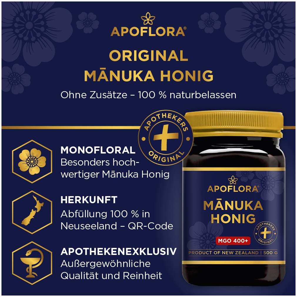 Manuka Apoflora Honig MGO 400+ 500g