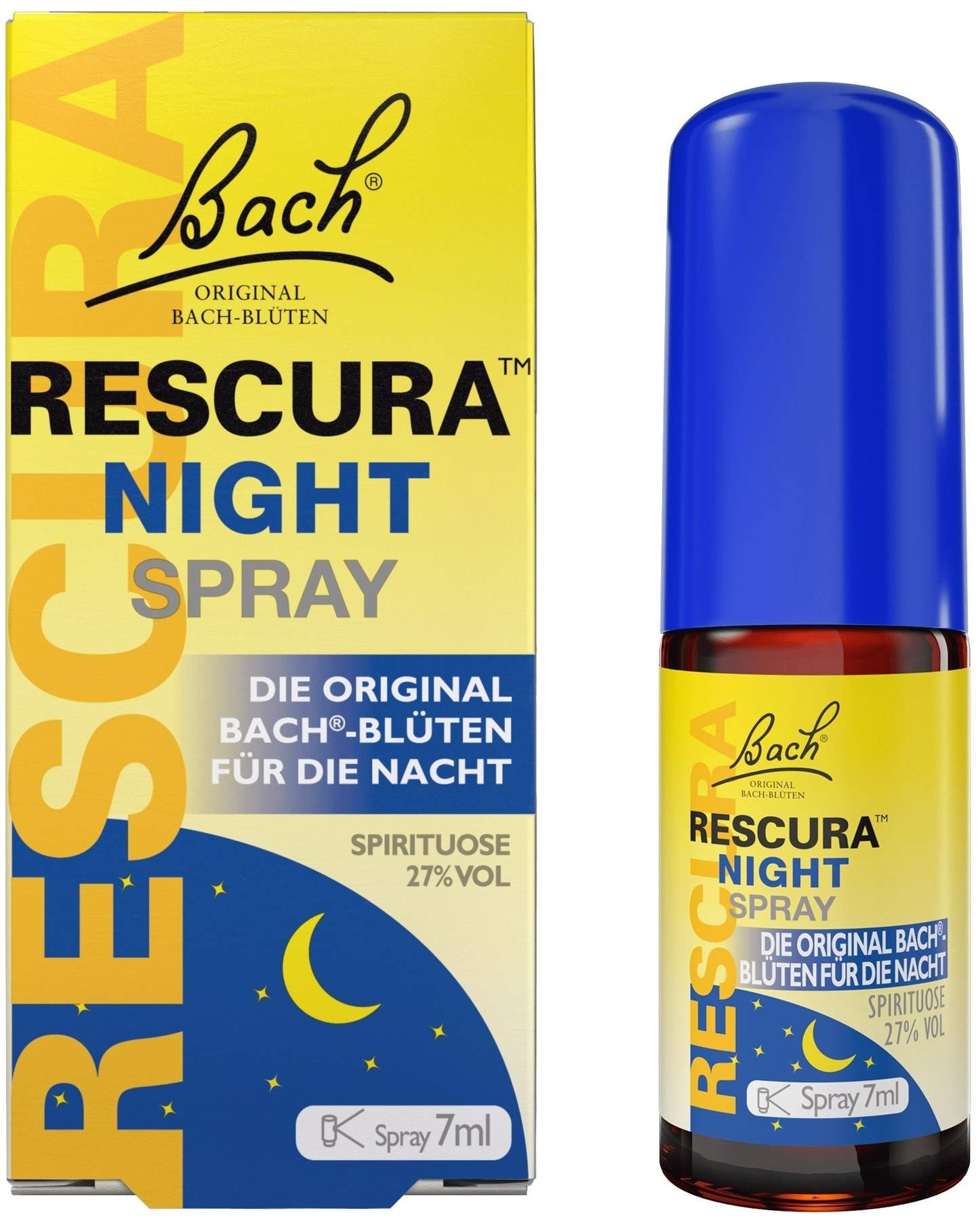 Bach Original Rescura Night Spray Mit Alkohol 7 ml Spray