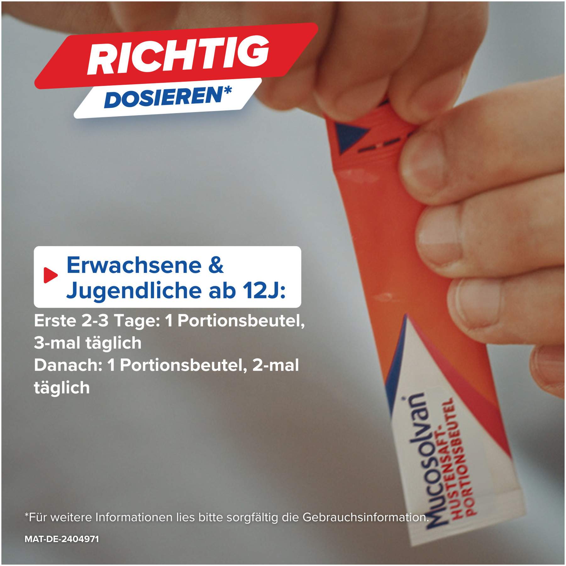 Mucosolvan Hustensaft-Portionsbeutel 2x 15 x 5 ml