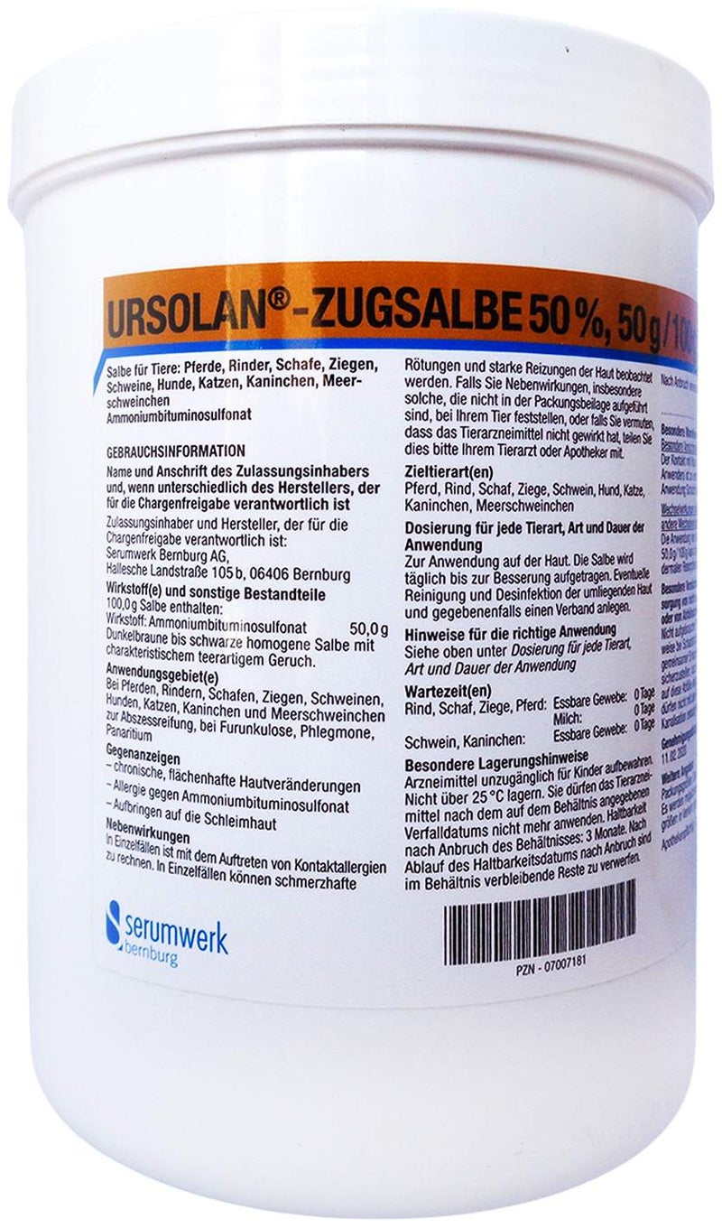 Ursolan Zugsalbe 50 % Vet 1 KG