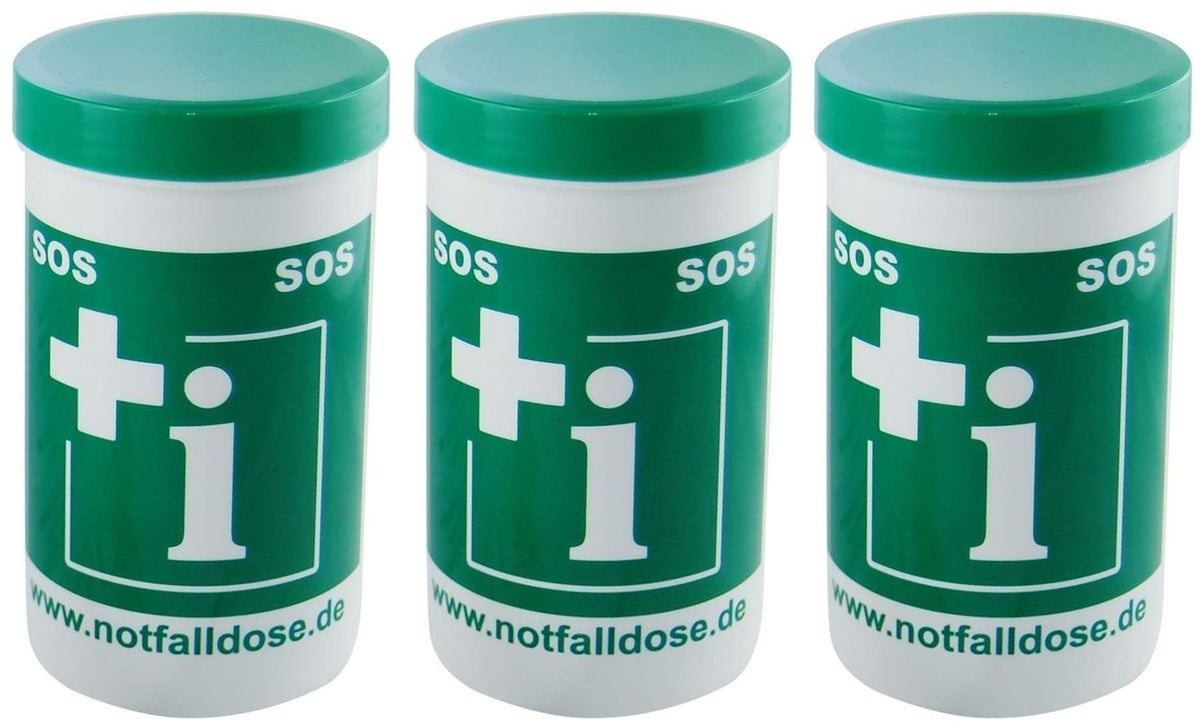 Sparset Notfalldose 3 Stück