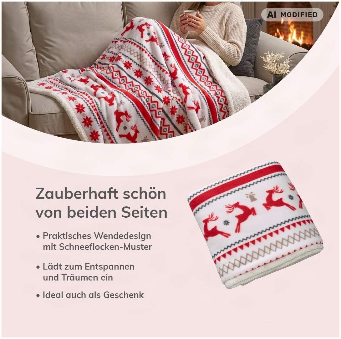 Kuscheldecke Winterzauber 120x160 cm