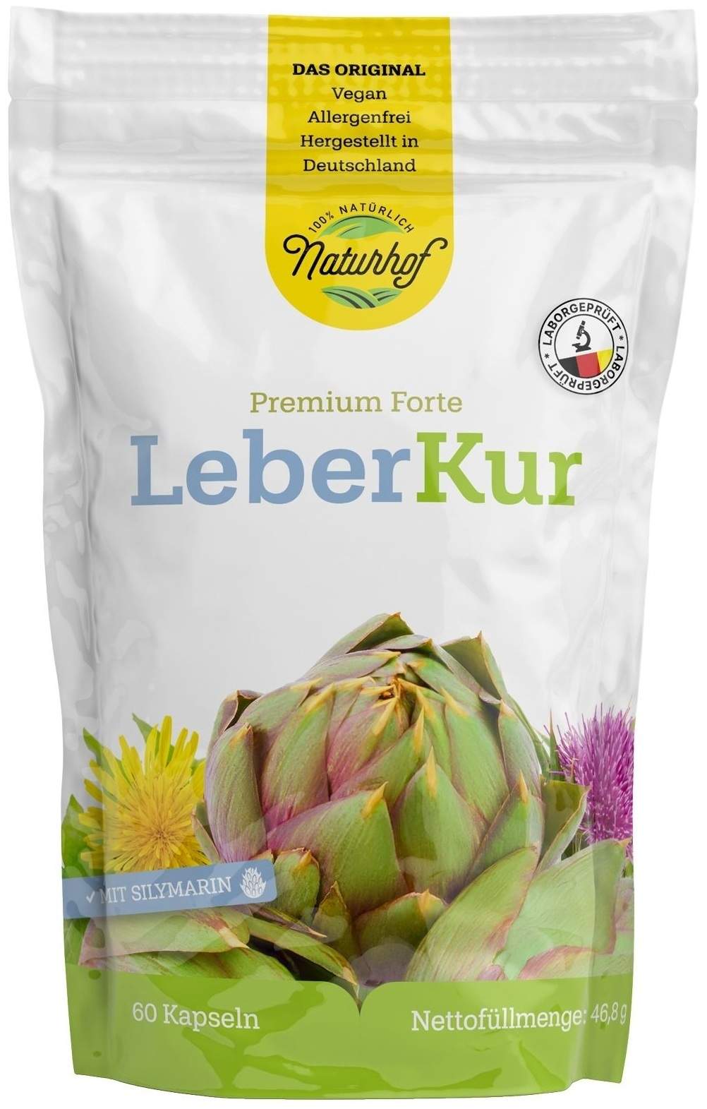 NATURHOF Leberkur Premium Forte 60 Kapseln
