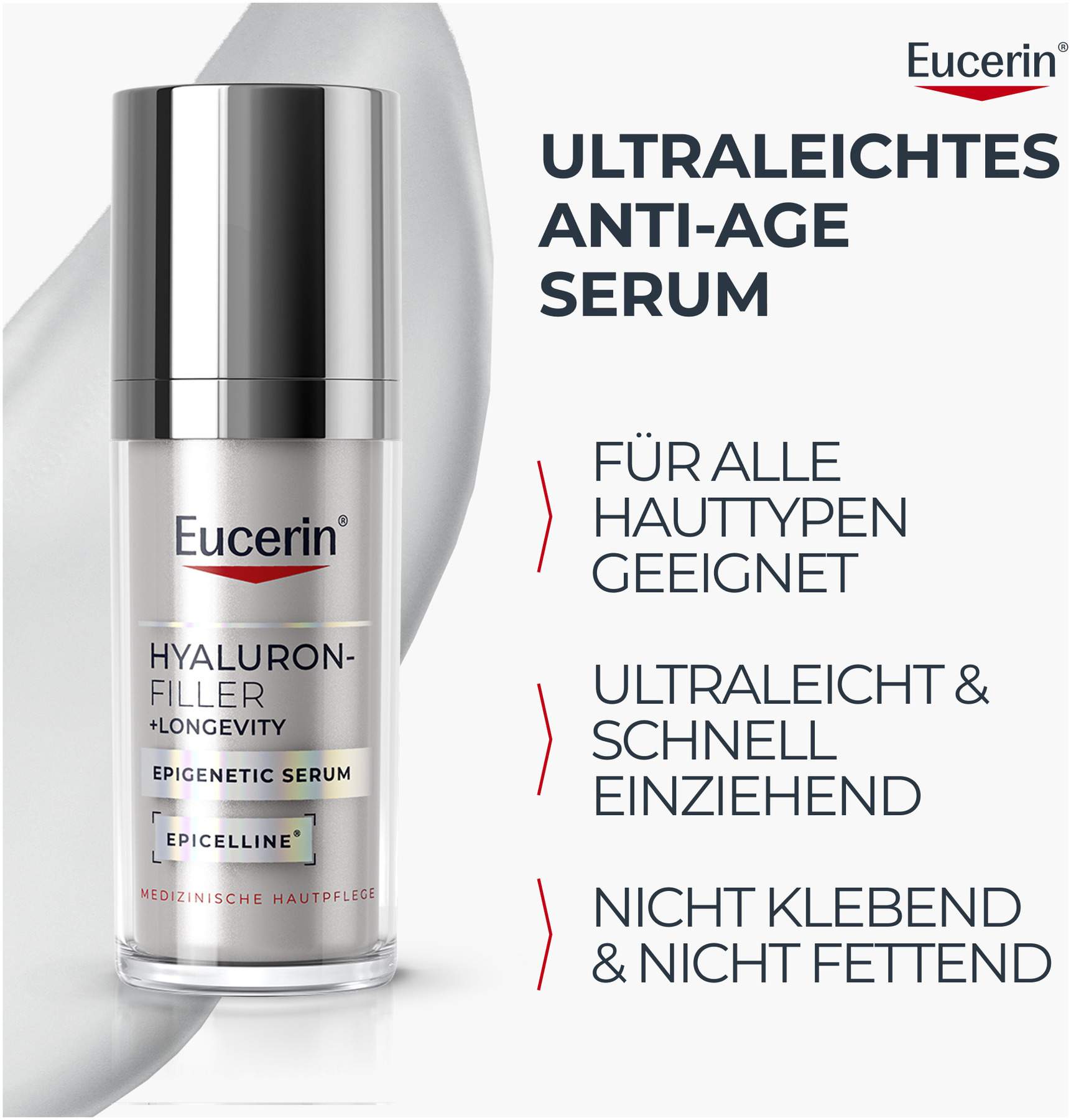 Eucerin Hyaluron - Filler + Longevity Epigenetic Serum 30 ml