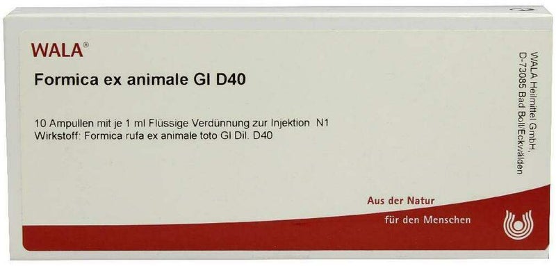 Wala Formica Ex Animale Gl D40 10 X 1 ml Ampullen