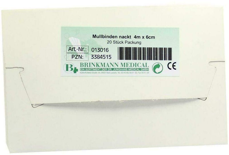 Mullbinden 6 cm X 4 M Unverpackt 20 Stück