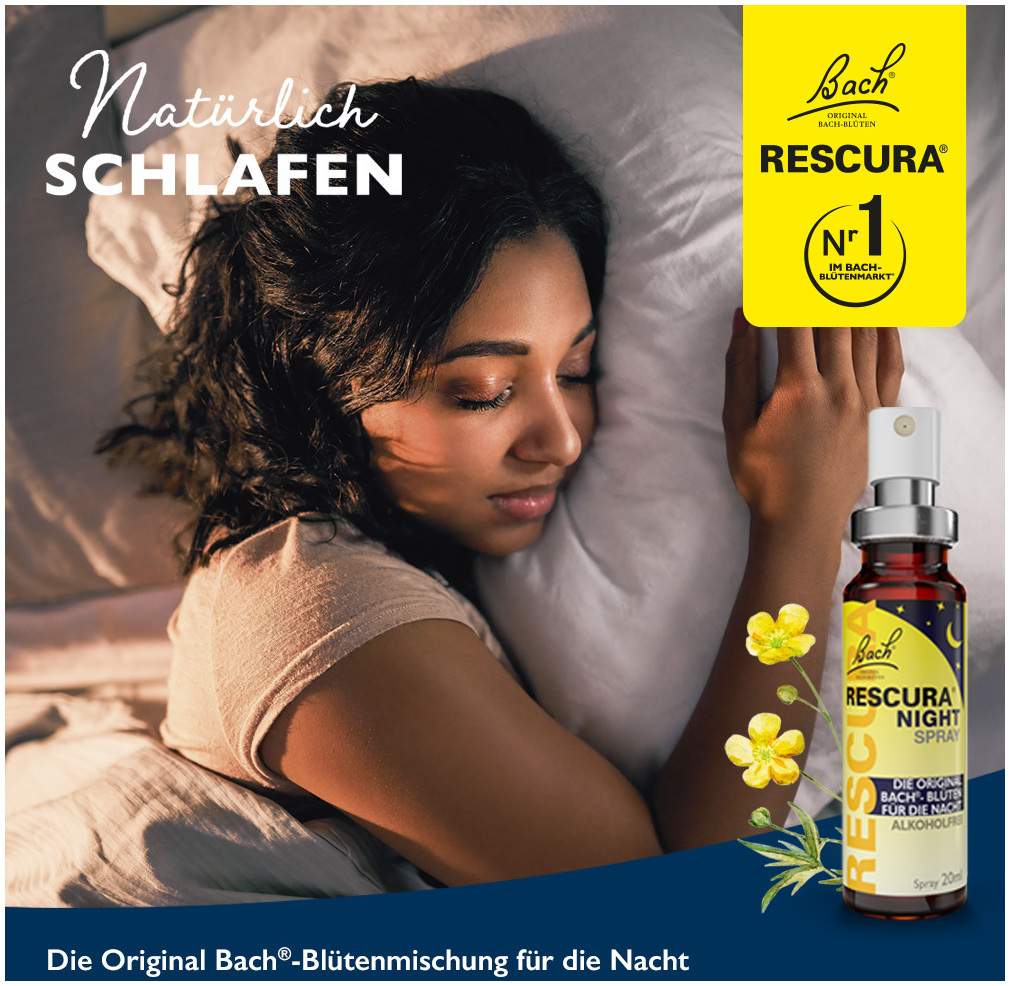 Bach Original Rescura Night Spray Mit Alkohol 7 ml Spray