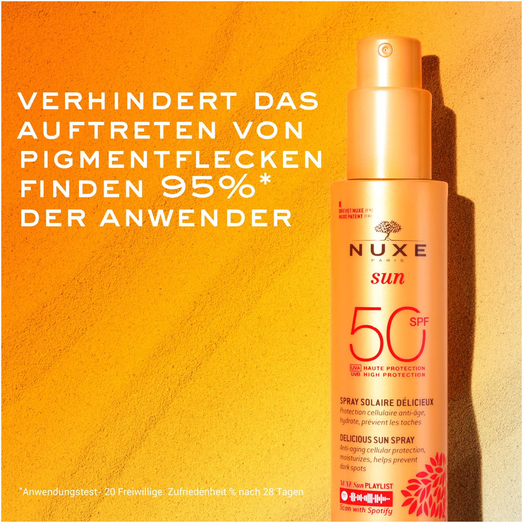 NUXE Sun Set Sonnenspray Gesicht & Körper LSF 50 150 ml + gratis After Sun Duschshampoo 100 ml