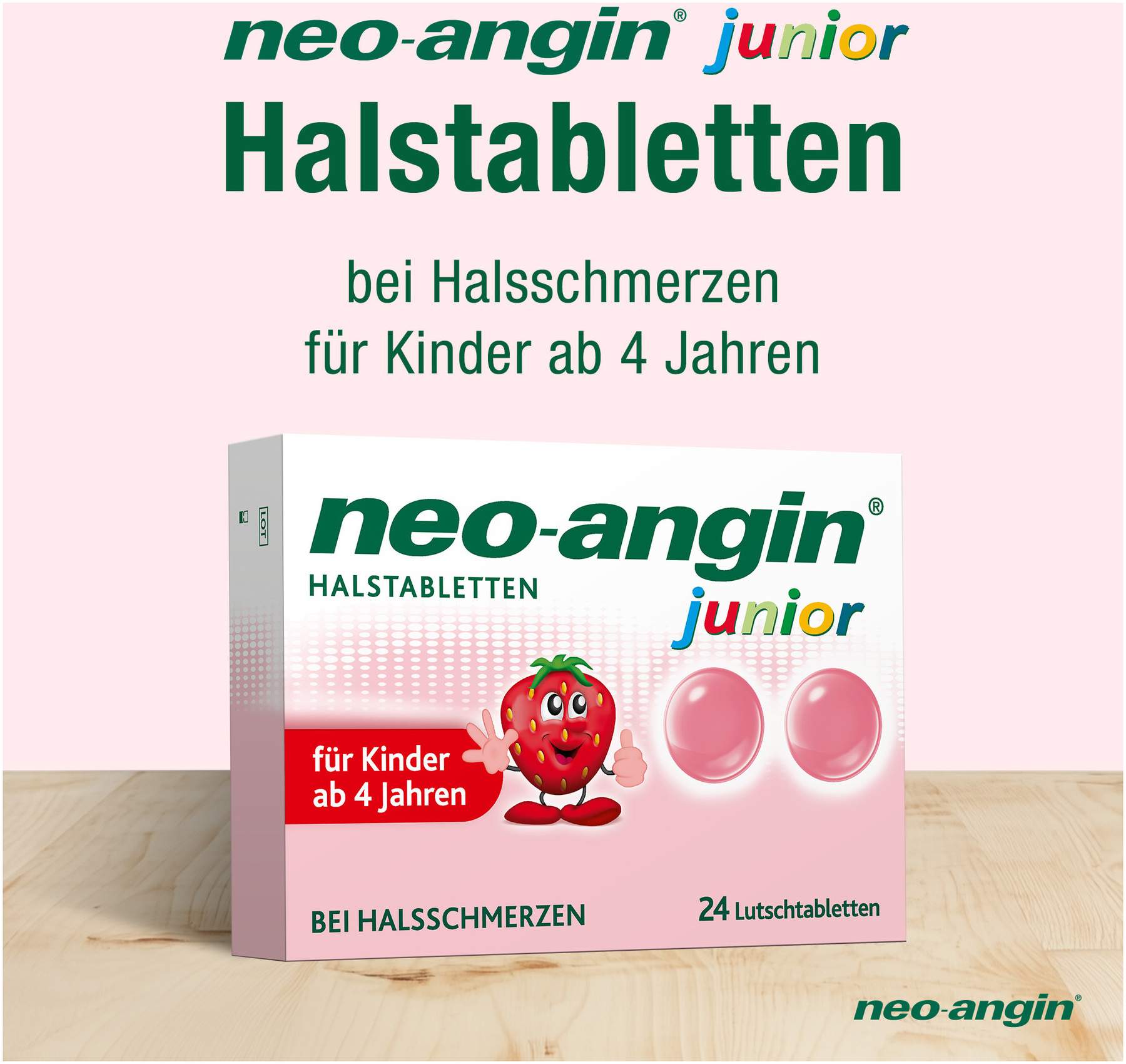 Neo Angin junior Halstabletten 24 Stück