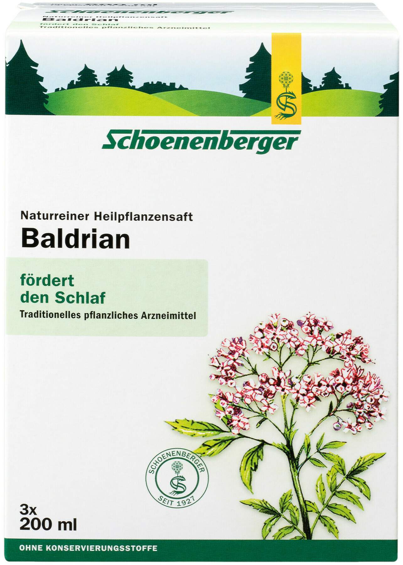 Baldrian Saft Schoenenberger 3 X 200 ml Heilpflanzensäfte