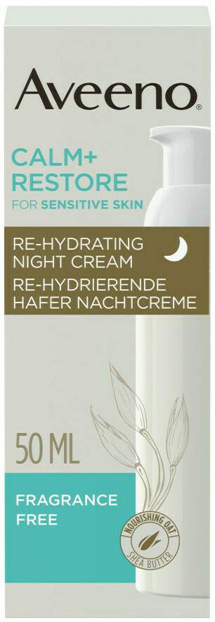 Aveeno Calm+ Restore Re-Hydrierende Hafer Nachtcreme 50 ml