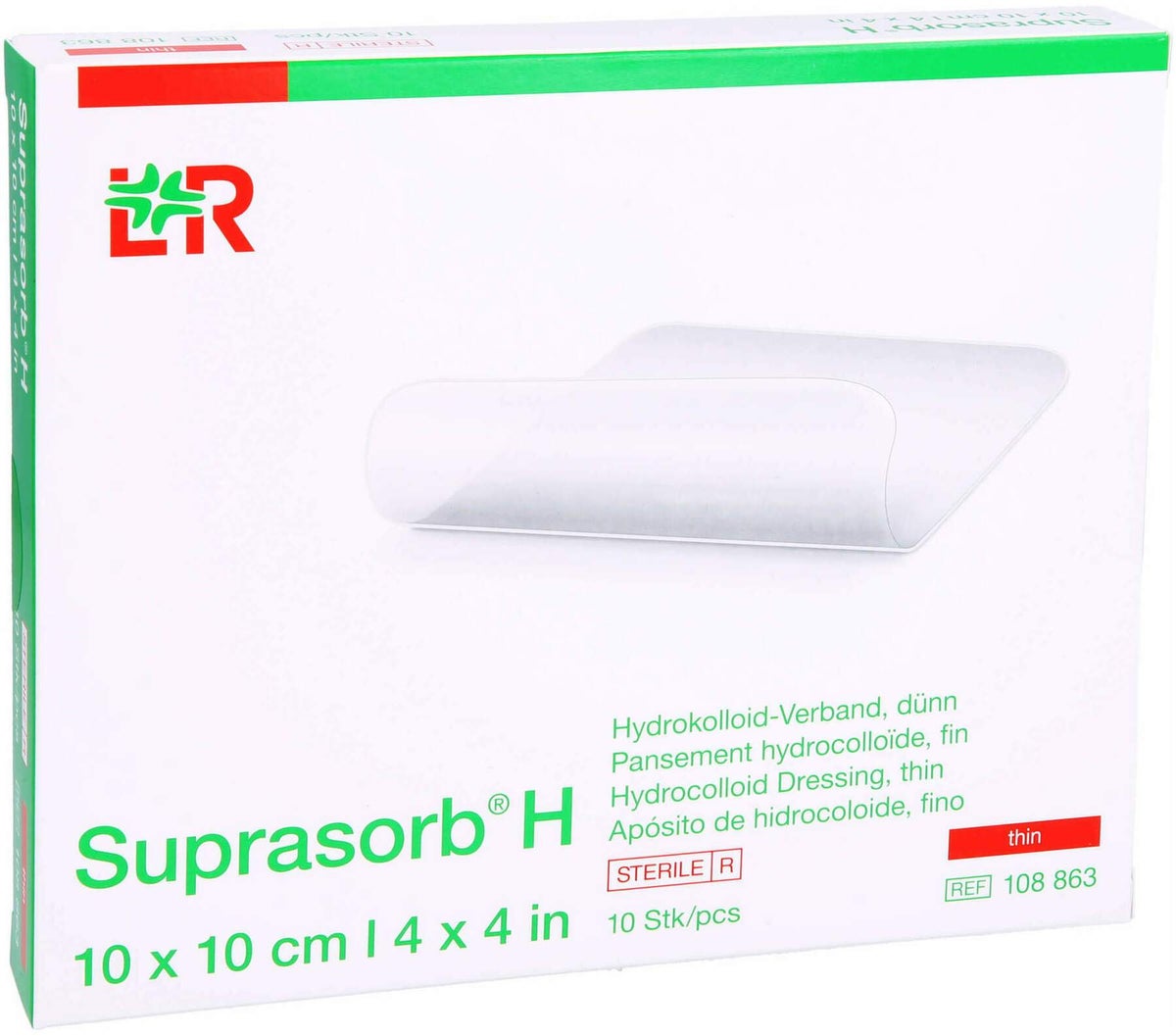 Suprasorb H Hydrokoll.Verb.Dünn 10 X 10 cm 10 Stk