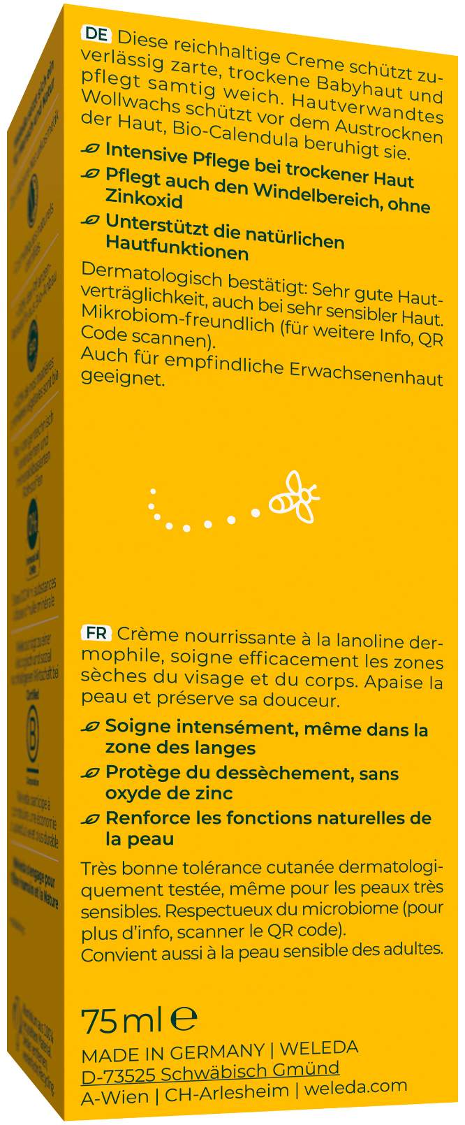 Weleda Calendula Pflegecreme Körper & Gesicht 75 ml Creme